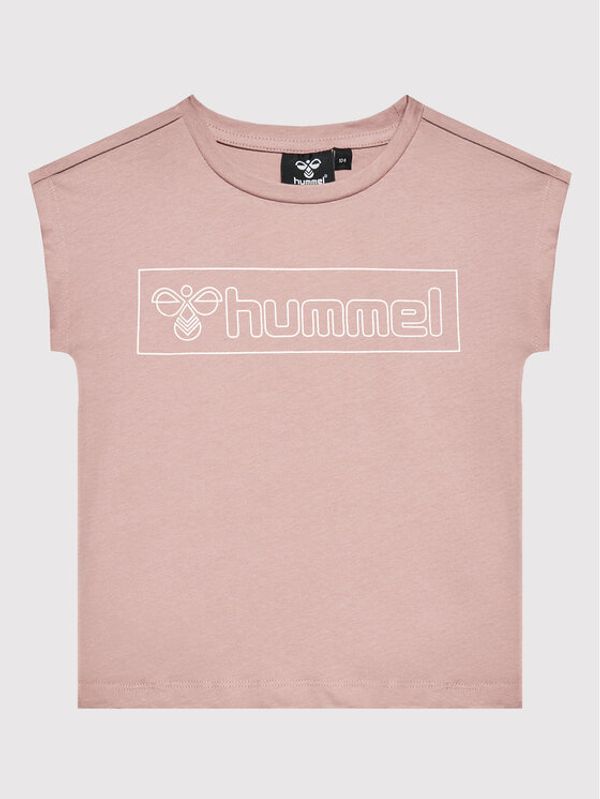 Hummel Hummel Тишърт Boxline 213375 Розов Regular Fit