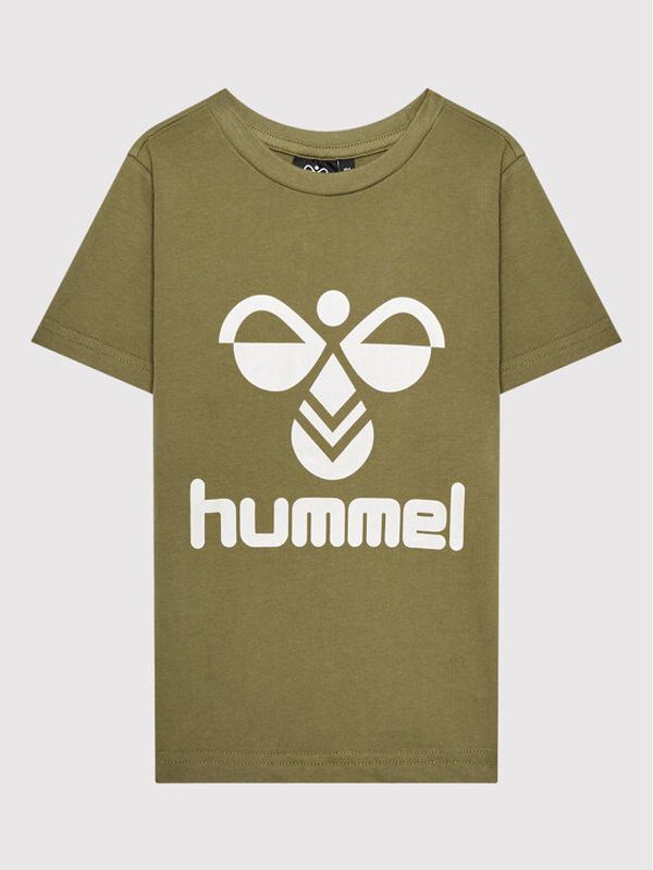 Hummel Hummel Тишърт Tres 213851 Зелен Regular Fit