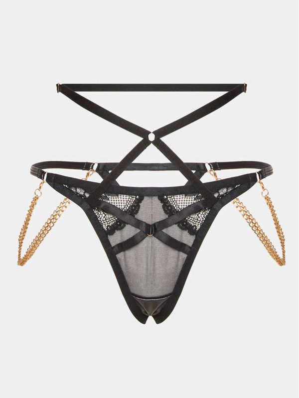 Hunkemöller Hunkemöller Бикини тип прашка Hecate 199849 Черен