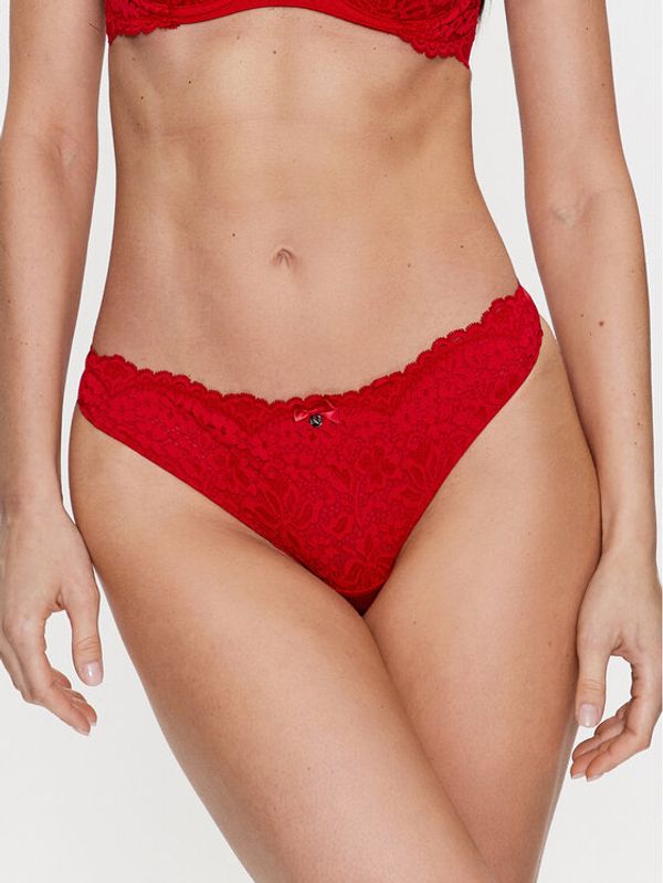 Hunkemöller Hunkemöller Бикини тип прашка Rose 199961 Червен