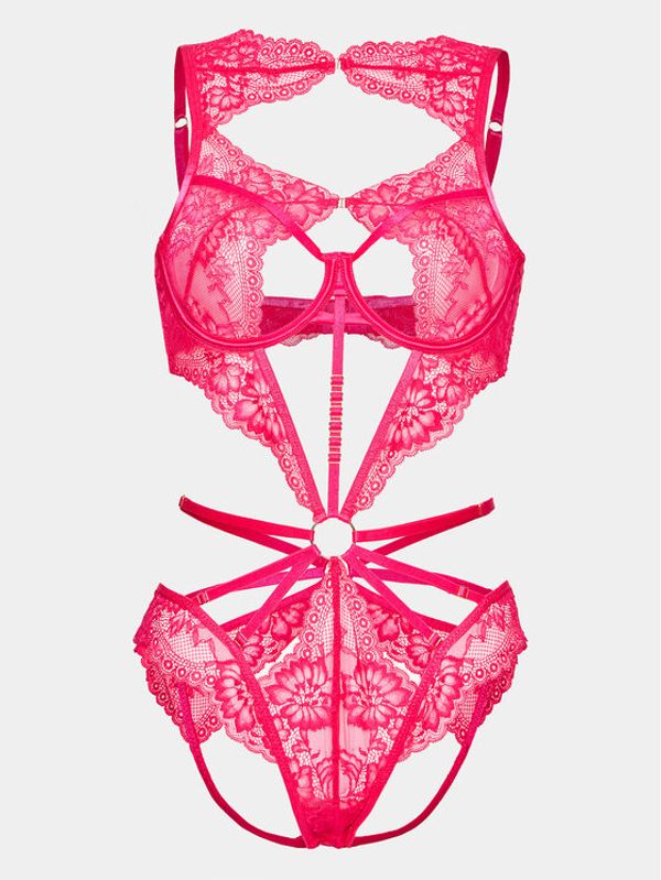 Hunkemöller Hunkemöller Боди Bisous 202155 Розов Straight Fit