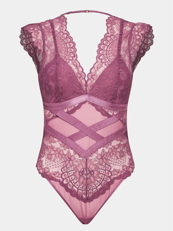 Hunkemöller Hunkemöller Боди Rabella 202764 Виолетов Sexy Straight Fit