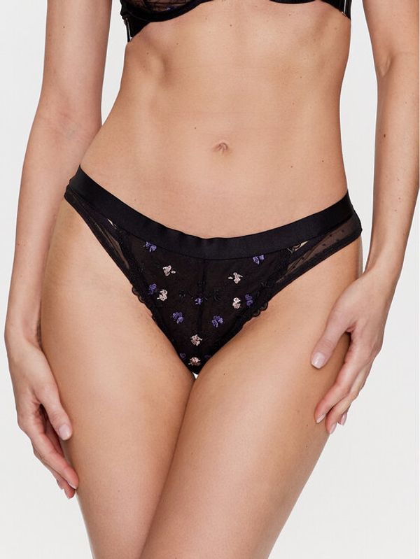 Hunkemöller Hunkemöller Дамски бикини тип бразилиана Violet 201130 Черен