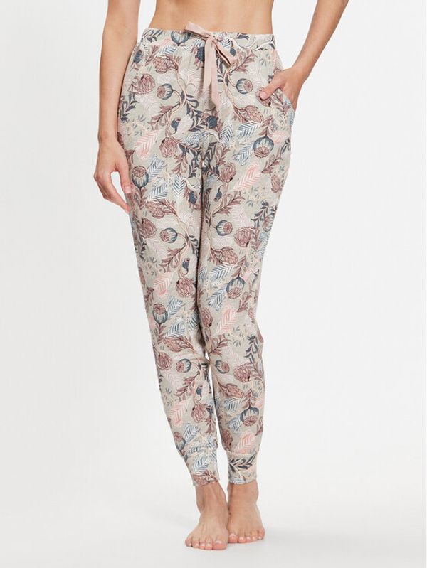 Hunkemöller Hunkemöller Долнище на пижама 200656 Бежов Comfortable Fit