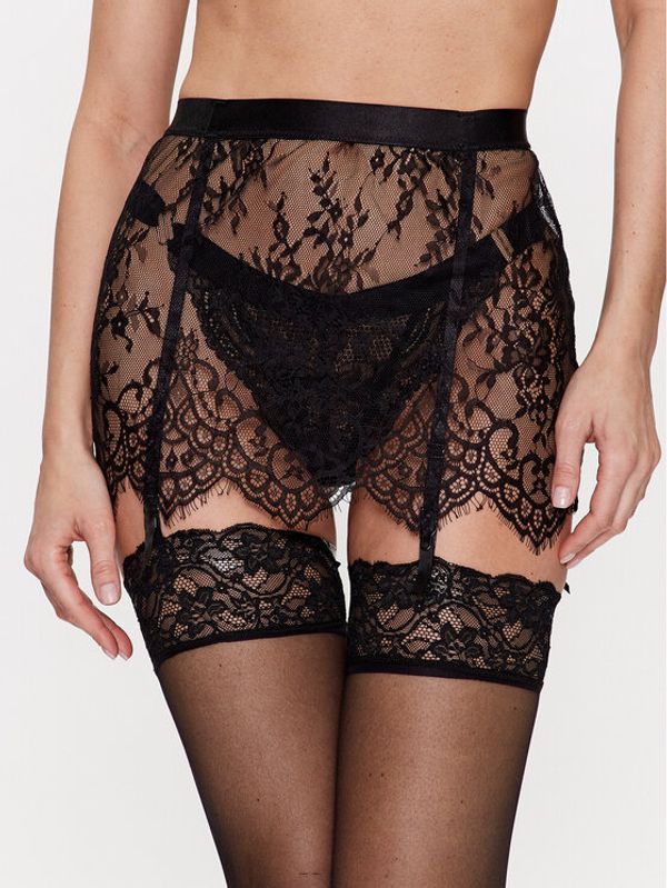 Hunkemöller Hunkemöller Ефирна нощница Lace Garden 200424 Черен
