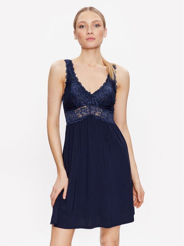 Hunkemöller Hunkemöller Ефирна нощница Nora 175239 Син Basic Fit