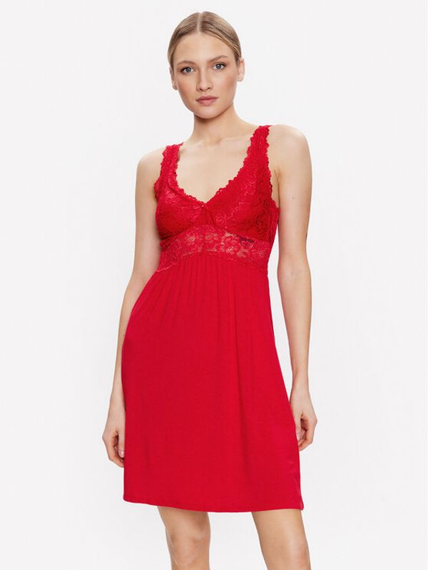 Hunkemöller Hunkemöller Ефирна нощница Nora 175248 Червен Feminine Fit