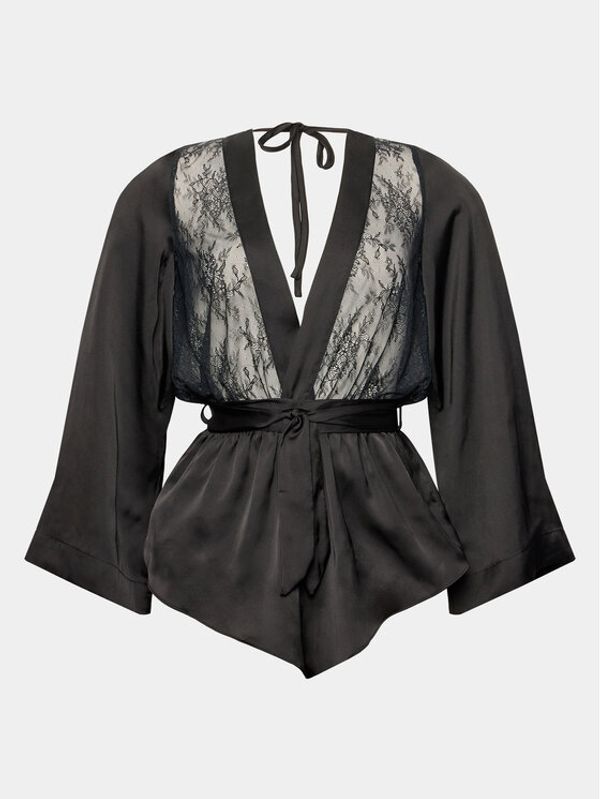 Hunkemöller Hunkemöller Гащеризон Rylie 202345 Черен Straight Fit