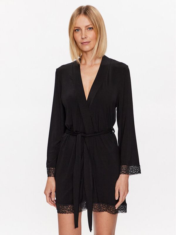 Hunkemöller Hunkemöller Халат Robe 201793 Черен