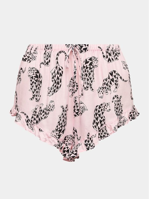 Hunkemöller Hunkemöller Пижамени шорти 203160 Розов Comfortable Fit