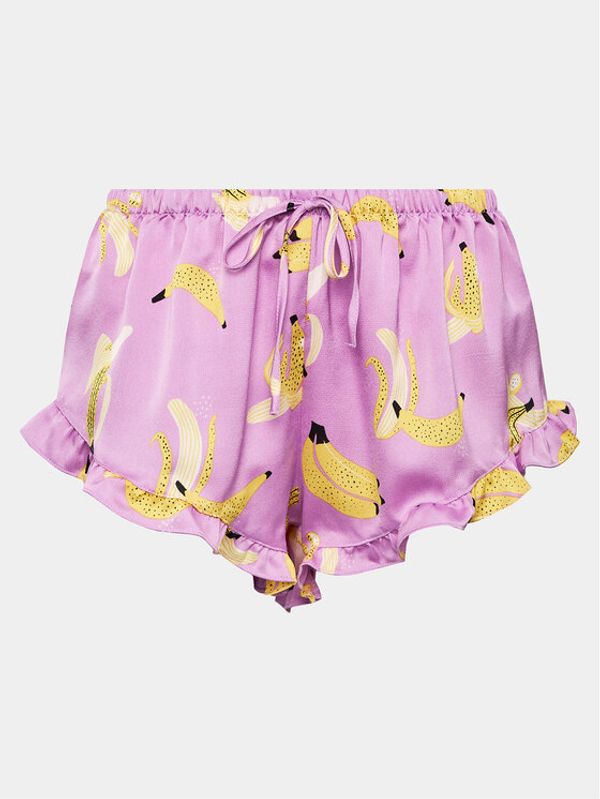Hunkemöller Hunkemöller Пижамени шорти 203162 Виолетов Comfortable Fit