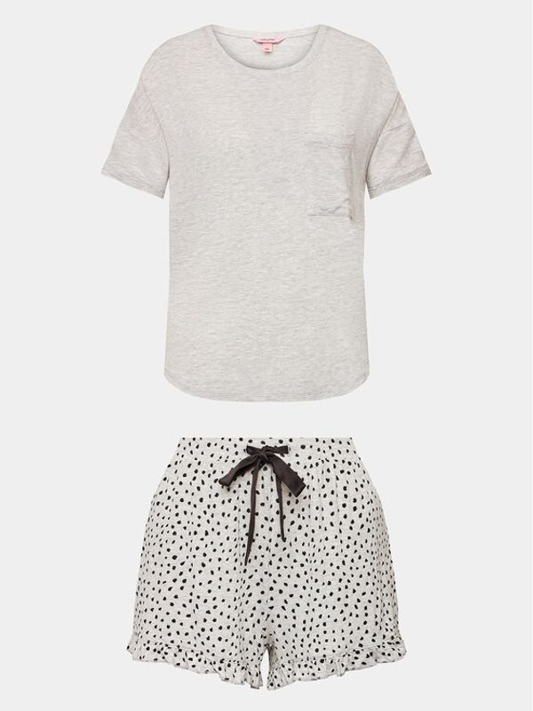 Hunkemöller Hunkemöller Пижамени шорти 203183 Сив Comfortable Fit