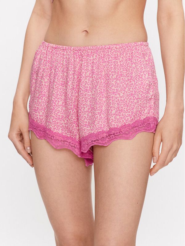 Hunkemöller Hunkemöller Пижамени шорти Animal 202322 Розов Comfortable Fit