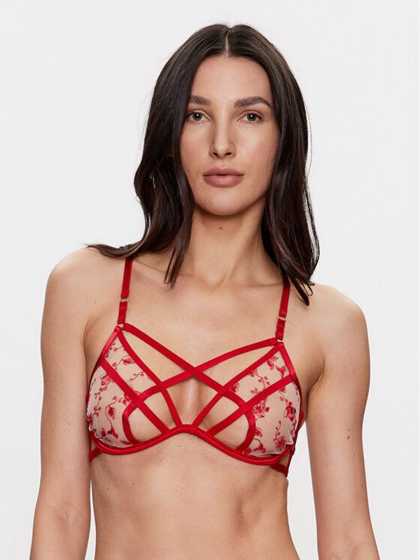 Hunkemöller Hunkemöller Сутиен с банели Indulgence 200995 Червен