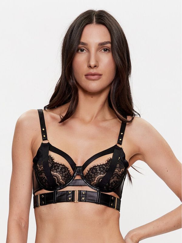 Hunkemöller Hunkemöller Сутиен с банели Occult 199851 Черен