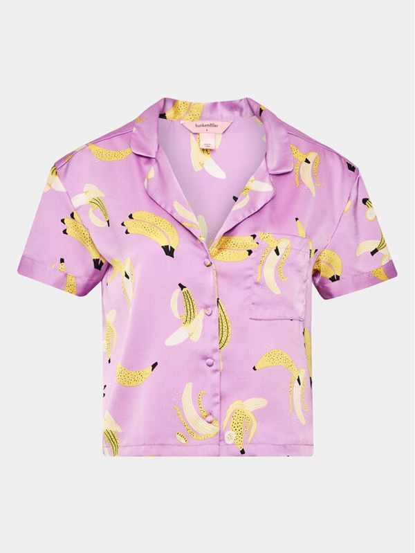 Hunkemöller Hunkemöller Тениска на пижама 203161 Виолетов Comfortable Fit