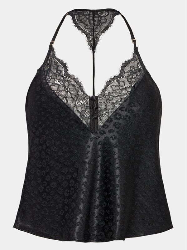 Hunkemöller Hunkemöller Тениска на пижама 203223 Черен Comfortable Fit