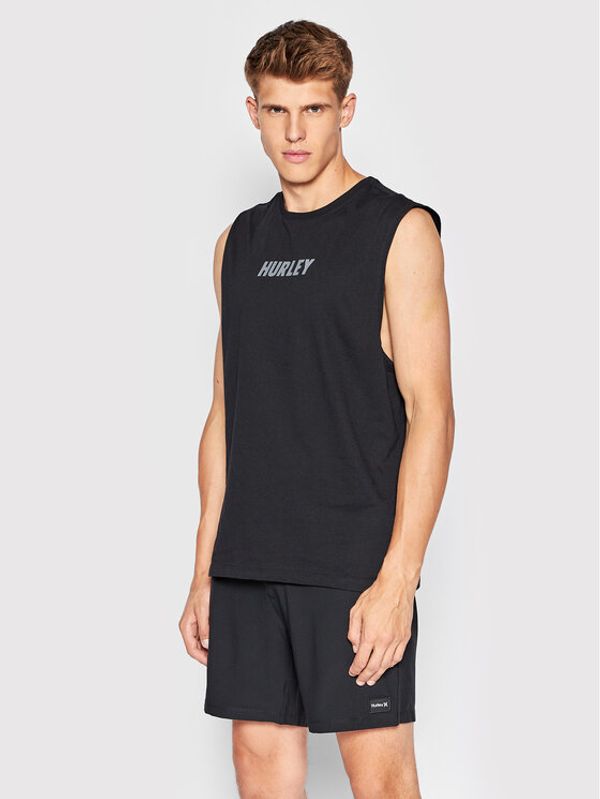 Hurley Hurley Мъжки топ Evd Exp Tiger Muscle MTK0004060 Черен Regular Fit