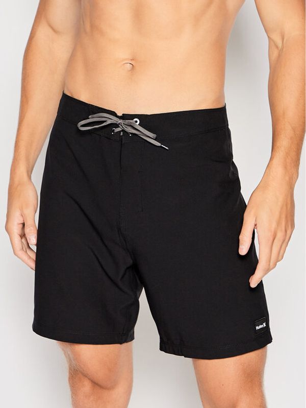 Hurley Hurley Плувни шорти Phantom O&O Solid 18'' MBS0011070 Черен Regular Fit