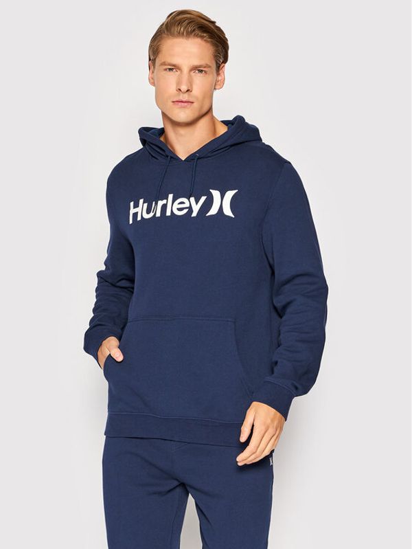Hurley Hurley Суитшърт Oao Solid Summer MFT0009290 Тъмносин Regular Fit