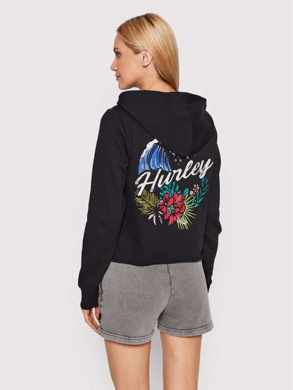 Hurley Hurley Суитшърт Tubed Cut Off 3HJ2710375 Черен Regular Fit