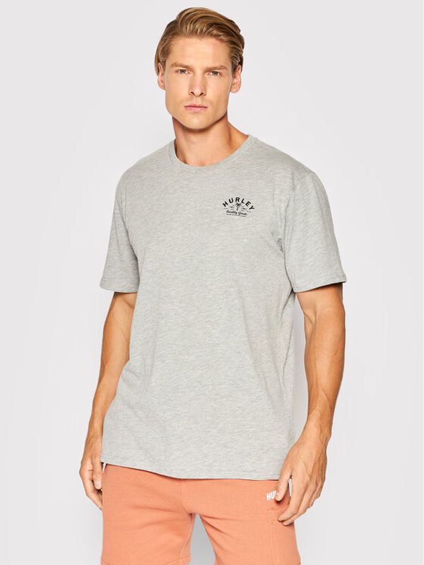 Hurley Hurley Тишърт Quality Goods AMTS22Q1QG Сив Regular Fit