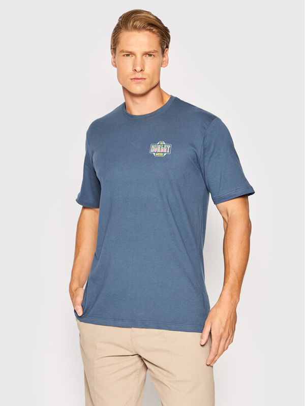 Hurley Hurley Тишърт Wash Reflection MTS0029880 Тъмносин Regular Fit