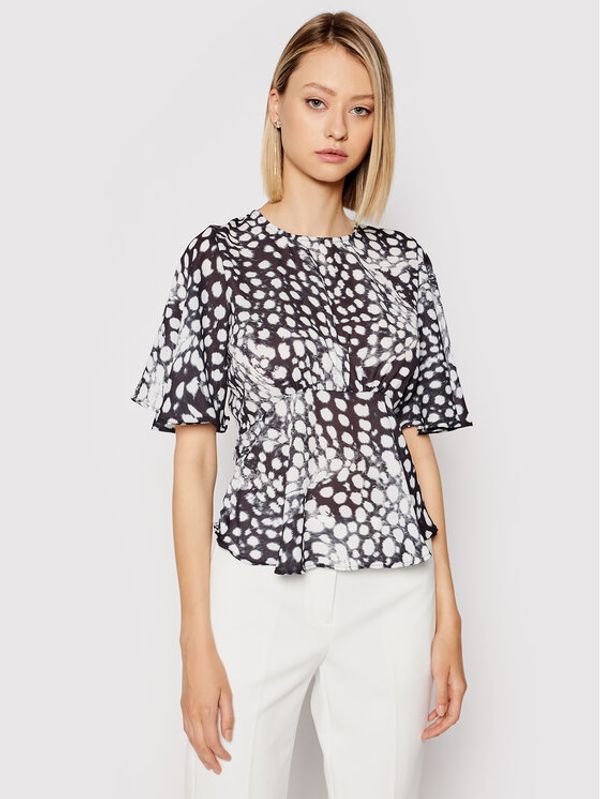 HYPE HYPE Блуза YWF-178 Черен Regular Fit