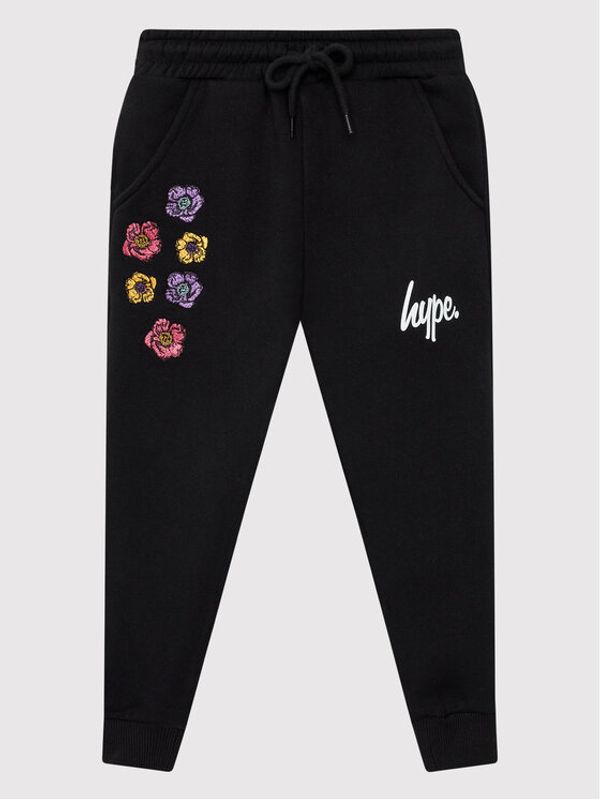 HYPE HYPE Долнище анцуг ZVLR-267 Черен Regular Fit