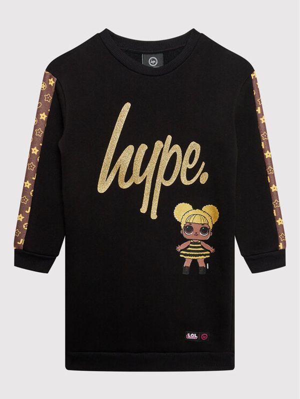 HYPE HYPE Ежедневна рокля L.O.L. LOLC21-007 Черен Regular Fit