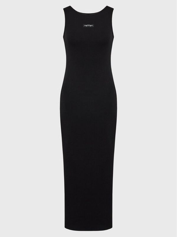 HYPE HYPE Ежедневна рокля YVLR-208 Черен Slim Fit