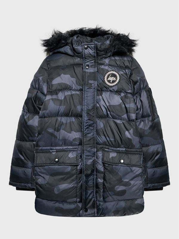 HYPE HYPE Пухено яке TWLG-986 Черен Regular Fit