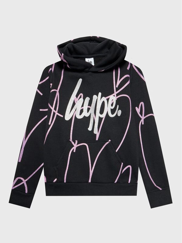 HYPE HYPE Суитшърт VLR-565 Черен Regular Fit