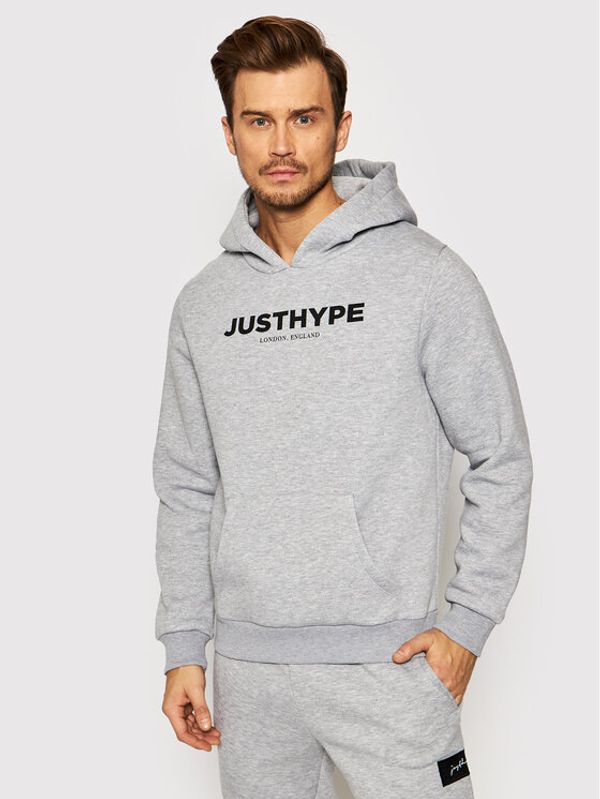 HYPE HYPE Суитшърт ZWF-622 Сив Oversize