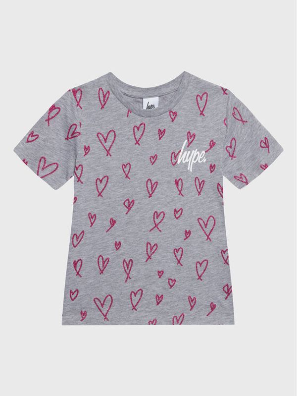 HYPE HYPE Тишърт ZVLR-208 Сив Regular Fit