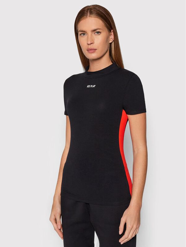 Ice Play Ice Play Блуза 21I U2M0 F011 P435 U9C1 Черен Slim Fit