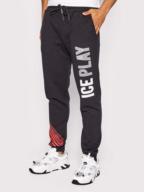 Ice Play Ice Play Долнище анцуг 22I U1M0 B014 P457 9000 Черен Regular Fit