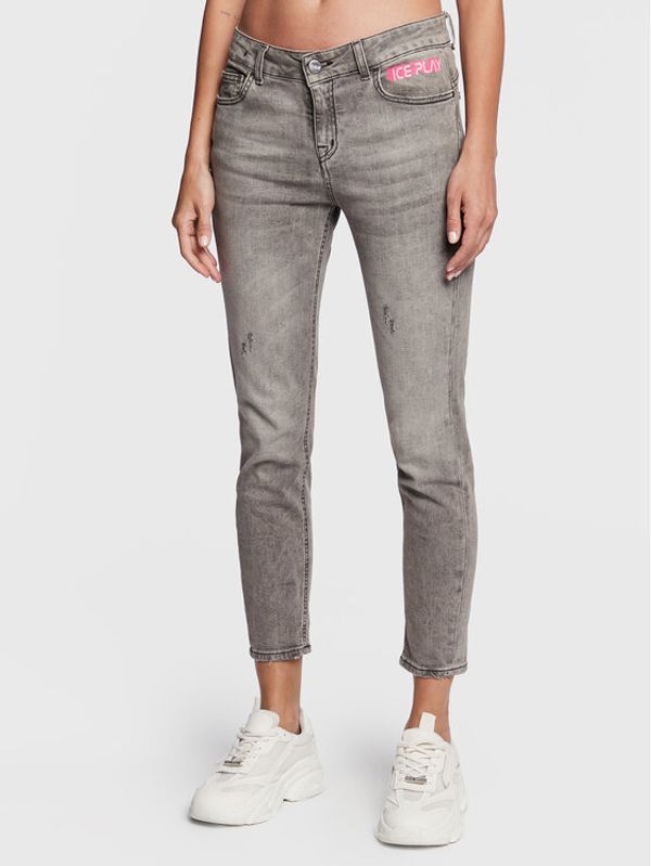 Ice Play Ice Play Дънки 23E U2M0 2G01 6020 6001 Сив Skinny Fit