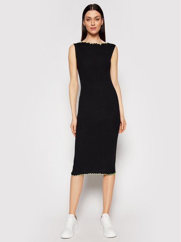 Ice Play Ice Play Плетена рокля 21E U2M0 AH01 9512 9000 Черен Slim Fit