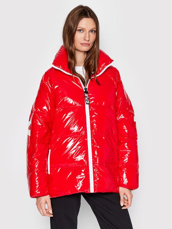 Ice Play Ice Play Пухено яке 22I U2M0 J011 6403 4448 Червен Relaxed Fit