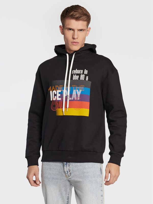 Ice Play Ice Play Суитшърт 22I U1M0 E012 P457 9000 Черен Relaxed Fit