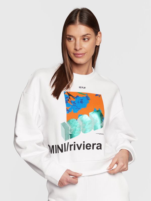 Ice Play Ice Play Суитшърт 23E U2M0 E031 6323 1101 Бял Regular Fit