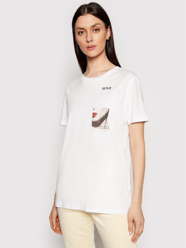 Ice Play Ice Play Тишърт 21E U2M0 F022 P430 1101 Бял Regular Fit