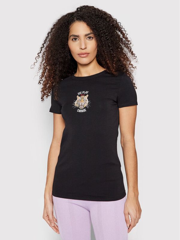 Ice Play Ice Play Тишърт 21I U2M0 F091 P410 9000 Черен Regular Fit