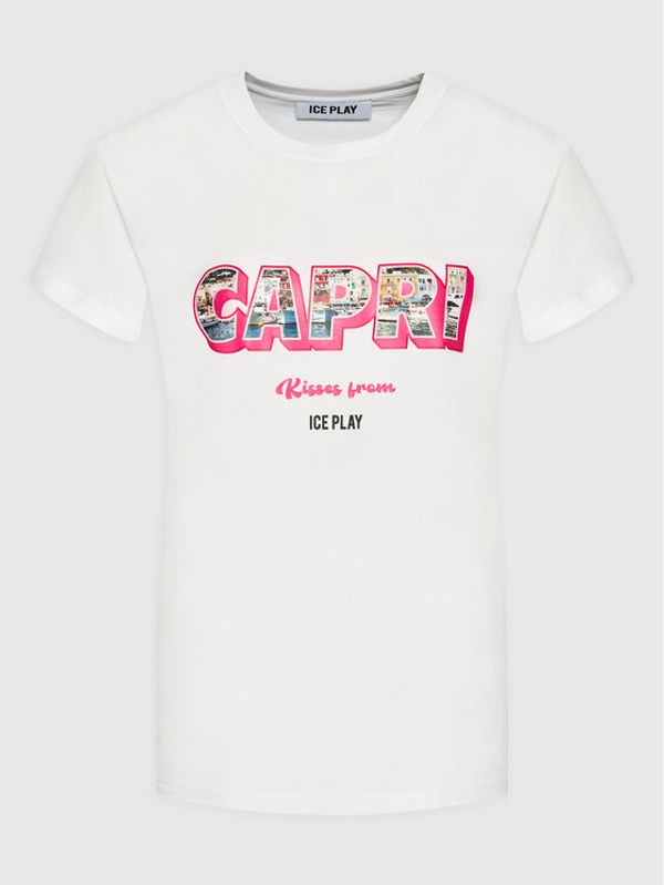 Ice Play Ice Play Тишърт 22E U2M0 F024 P430 1101 Бял Regular Fit
