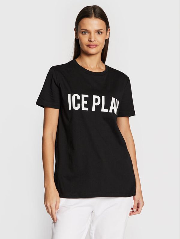 Ice Play Ice Play Тишърт 22I U2M0 F021 P400 9000 Черен Relaxed Fit