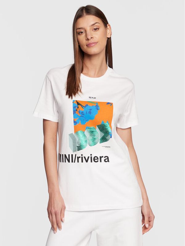 Ice Play Ice Play Тишърт 23E U2M0 F023 6324 1101 Бял Regular Fit