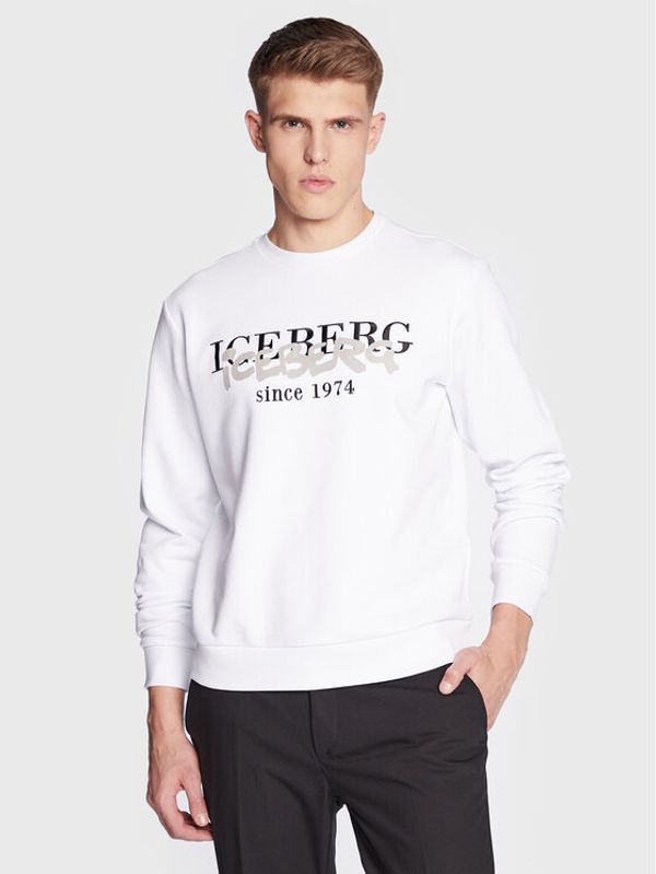Iceberg Iceberg Суитшърт 23EI1P0E05163021101 Бял Regular Fit