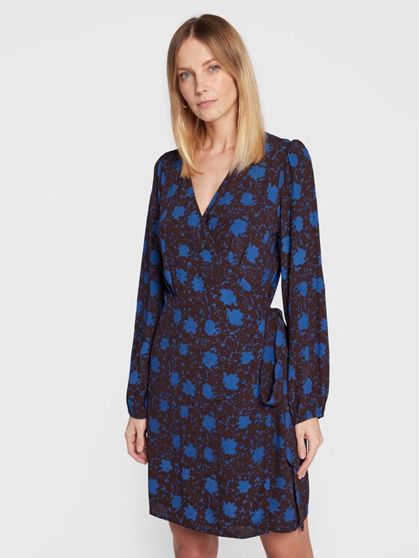 ICHI ICHI Ежедневна рокля Cripsa 20117159 Син Regular Fit