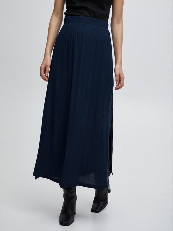 ICHI ICHI Миди пола 20111830 Син Regular Fit